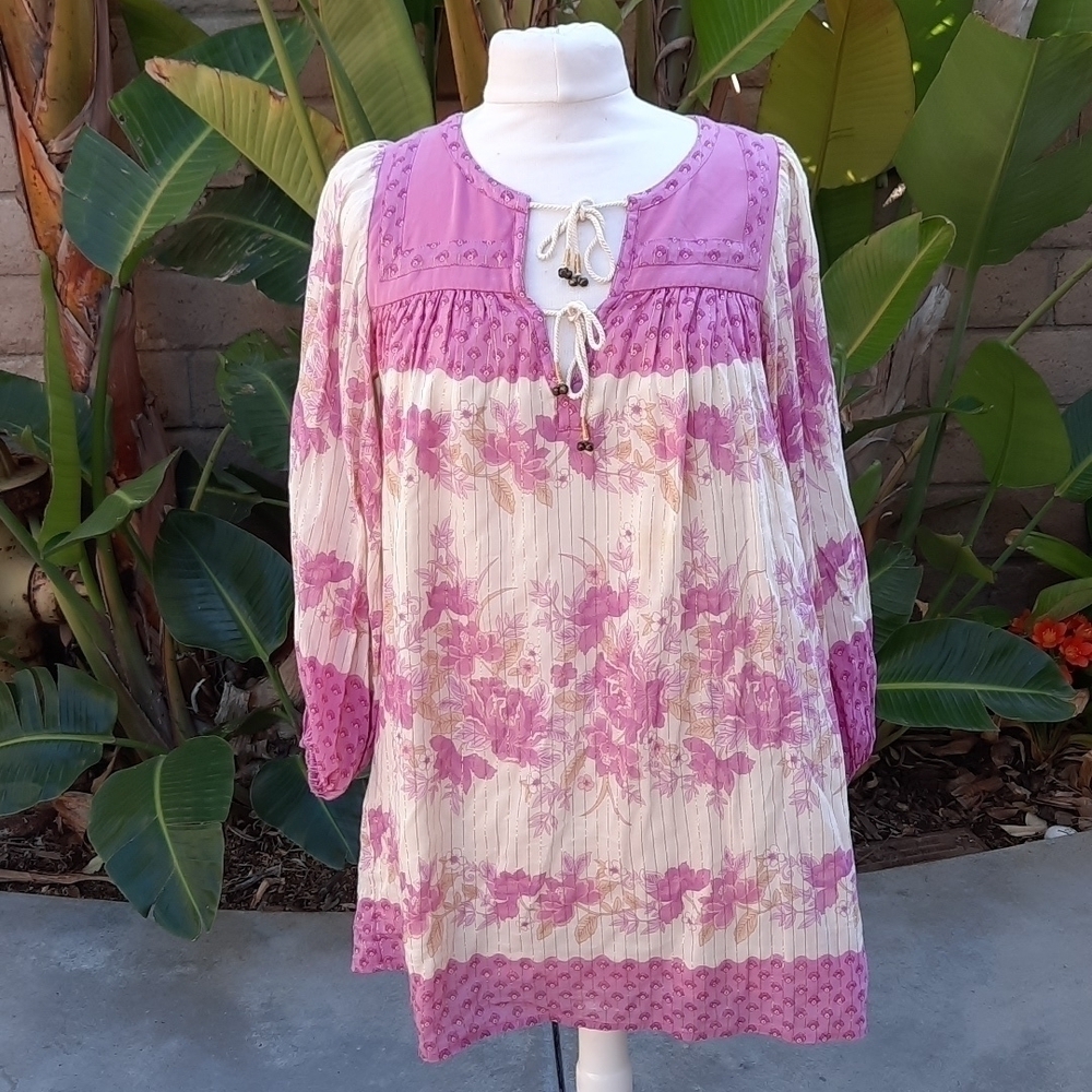 Spell & The Gypsy Collective Coco Lei Flutter Sleeve Tunic Dress Lilac XS